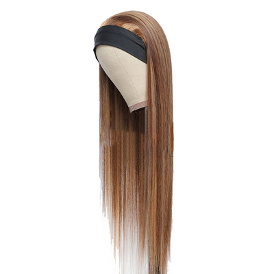 100% Top-Menschhaar Brasilianische Haare Highlight-Kopfband Kleberlose Perücke P4/27 für schwarze Frauen