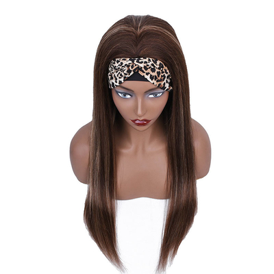 100% Top-Menschhaar Brasilianische Haare Highlight-Kopfband Kleberlose Perücke P4/27 für schwarze Frauen