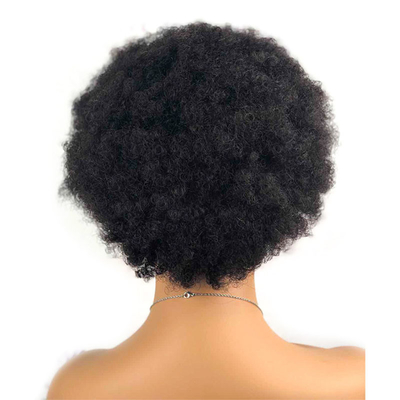 Roh-indische menschliche Haarkütze ausgerichtet Pixie Cut Afro Curly Perücken GS Versorgung 250g-450g