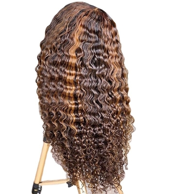Ali Grace Mink 360 Tiefe Welle Brasilianische HD Transparente Schweizer Spitze Vorderhaut ausgerichtet Roh Damen menschliches Haar Wi