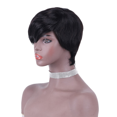 100% menschliches Haar Perücken für schwarze Frauen kurze Pixie Cut Perücken erschwingliche Preise verkaufen