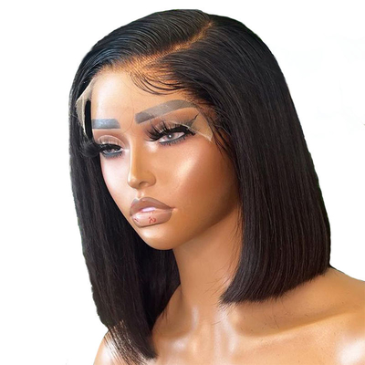Erleben Sie Luxus mit 8 Zoll doppelt gezogenen brasilianischen Straight Full Lace Front Bob Wigs
