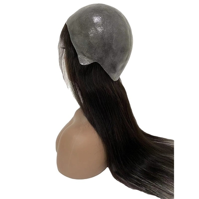 Brasilianisches Haar Vollkutikel PU Volldünne Haut Naturliche echte menschliche Haare Perücken für Frauen