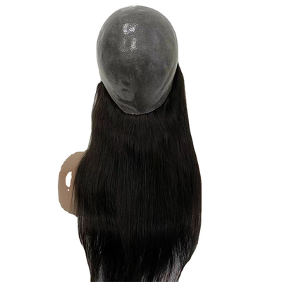 Brasilianisches Haar Vollkutikel PU Volldünne Haut Naturliche echte menschliche Haare Perücken für Frauen