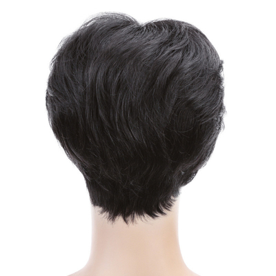 100% menschliches Haar Vollkopf Vietnam Schwarz sehr kurzer Schnitt Indische Haare Perücken für asiatische Männer