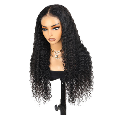 135g Full HD Spitze Front Locken Perücken für Frauen tragen zu gehen Kleberlos Natürliche Nagelhaut ausgerichtet
