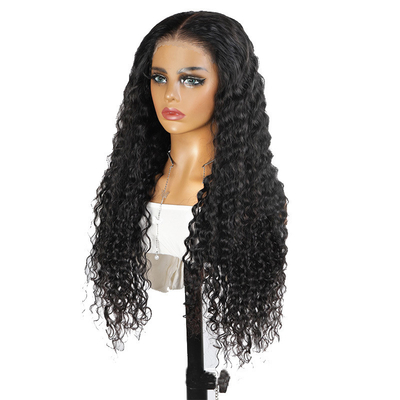 135g Full HD Spitze Front Locken Perücken für Frauen tragen zu gehen Kleberlos Natürliche Nagelhaut ausgerichtet