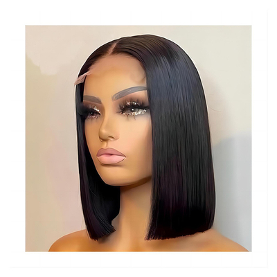 Brasilianische Haare Kurz Bob Transparent Bob Perücken Hd Spitze Vorderseite menschliche Haare Perücken 8-14 Zoll