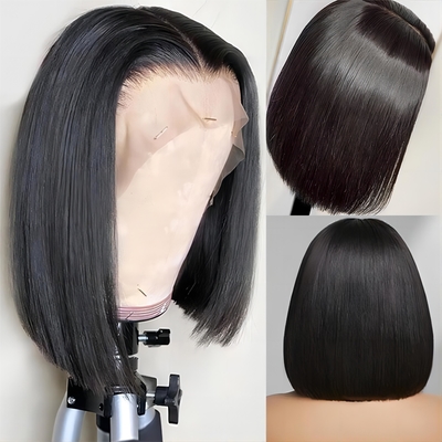 Brasilianische Haare Kurz Bob Transparent Bob Perücken Hd Spitze Vorderseite menschliche Haare Perücken 8-14 Zoll