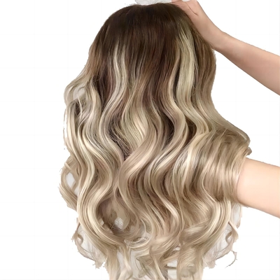 Europäische Haare Menschenhaare Perücken mit Frontal 180% Dichte HD Spitze Front und Körper Welle